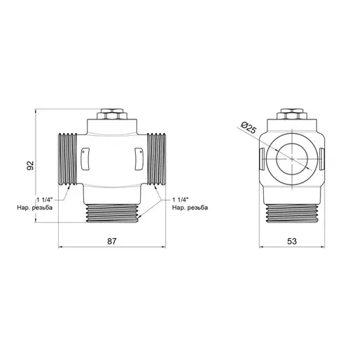 Антиконденсационный клапан SD Forte 1 1/4" 55°C SF393W32 - PRORAB image-3