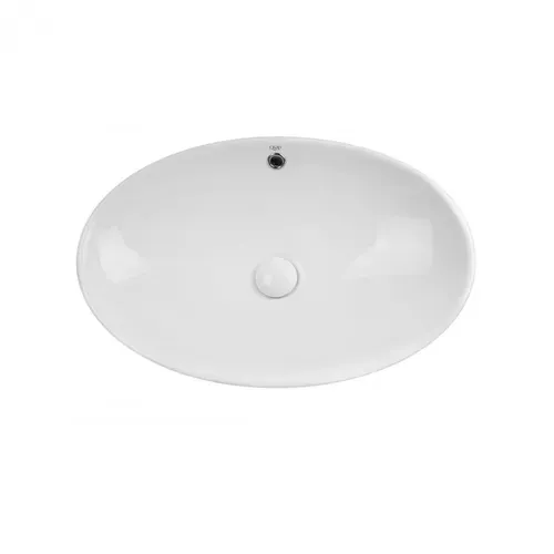 Раковина-чаша Qtap Dove 625х415х150 White с донным клапаном QT06113077W - PRORAB