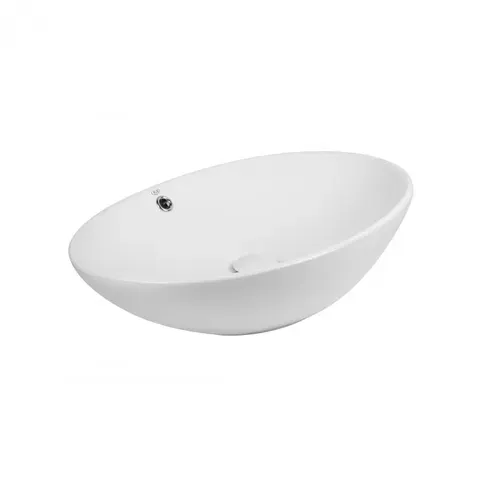 Раковина-чаша Qtap Dove 625х415х150 White с донным клапаном QT06113077W - PRORAB image-3