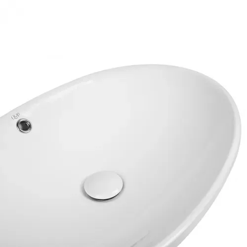 Раковина-чаша Qtap Dove 625х415х150 White с донным клапаном QT06113077W - PRORAB image-4