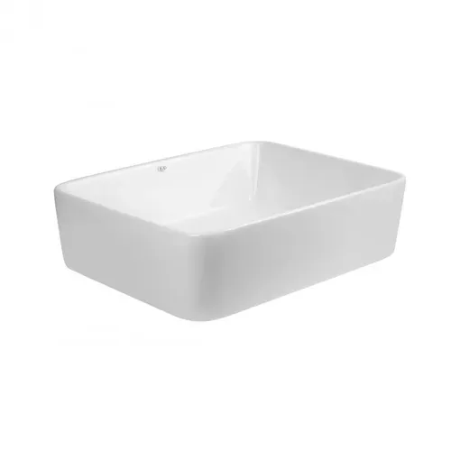 Раковина-чаша Qtap Tern 475х370х140 White с донным клапаном QT17112074W - PRORAB image-3