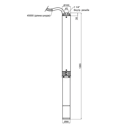 Насос погружной центробежный Thermo Alliance 4SSM4-18 1,5 кВт - PRORAB image-1