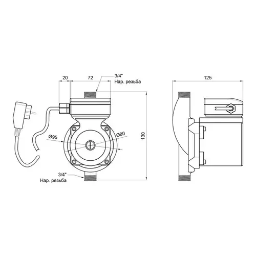 Насос для повышения давления Thermo Alliance LPS25-13Z - PRORAB image-1