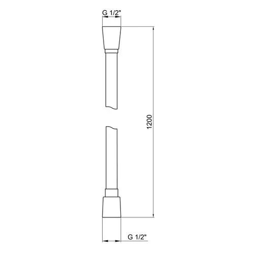 Шланг для душа Qtap Hadice PVC120B 1,20 м - PRORAB image-3