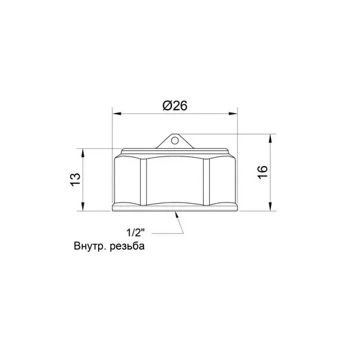 Заглушка SD Plus 1/2" ВР SD40215 - PRORAB image-2