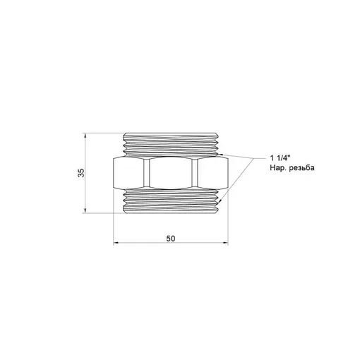 Ниппель SD Plus 1 1/4" НР SD4073232 - PRORAB image-2