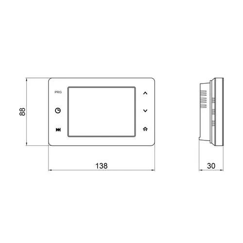 Недельный програмируемый термостат Thermo Alliance ТА-2701WiFi сенсорный c WiFi - PRORAB image-1