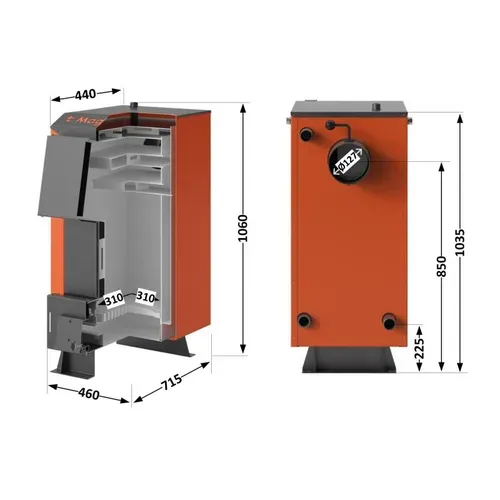 Котел твердотопливный стальной Thermo Alliance Magnum V 4.0 SF 12 - PRORAB image-1