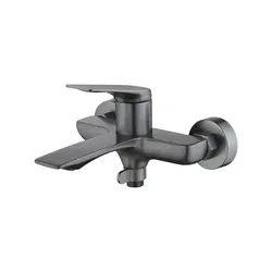 Смеситель для ванны Qtap Vlasta New (c душевым гарнитуром) QTVLA259GMB45643 Gunmetal Black PVD - PRORAB image-14