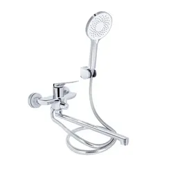Смеситель для ванны Qtap Vlasta New с длинным поворотным изливом (c душевым гарнитуром) QTVLA260CRM45644 Chrome - PRORAB image-13
