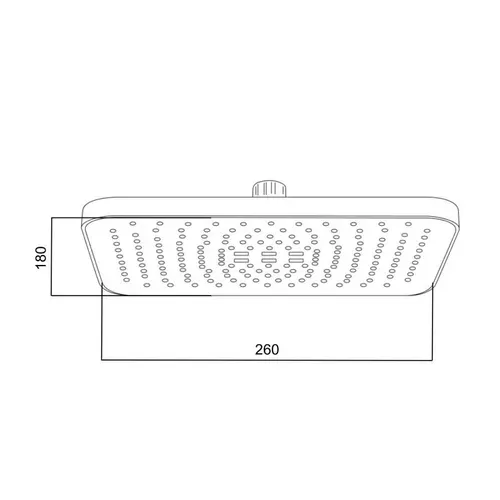 Лейка для верхнего душа Qtap Hlavova 260x180 мм прямоугольная QTHLA107CRM45785 Chrome/White - PRORAB image-1