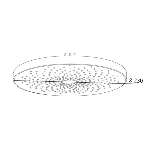 Лейка для верхнего душа Qtap Hlavova D 230 мм округлая QTHLA107CRM45787 Chrome/White - PRORAB image-1