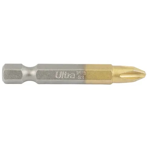 Биты PH2×50мм ¼" 10шт S2 TIN (блистер) ULTRA (4014212) - PRORAB image-1