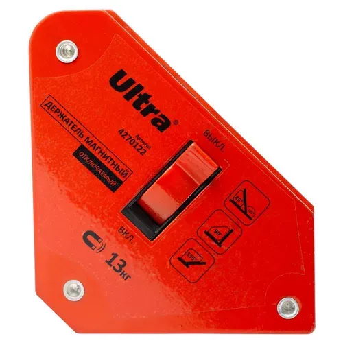 Тримач магнітний відключаємий 13кг 100×95×110мм (45,90.135°) ULTRA (4270122) - PRORAB