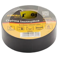 Изолента ПВХ (черная) 0.13мм×19мм×10м Premium SIGMA (8411601) - PRORAB image-10