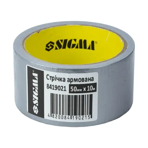 Лента армированная (серая) 50мм×10м SIGMA (8419021) - PRORAB