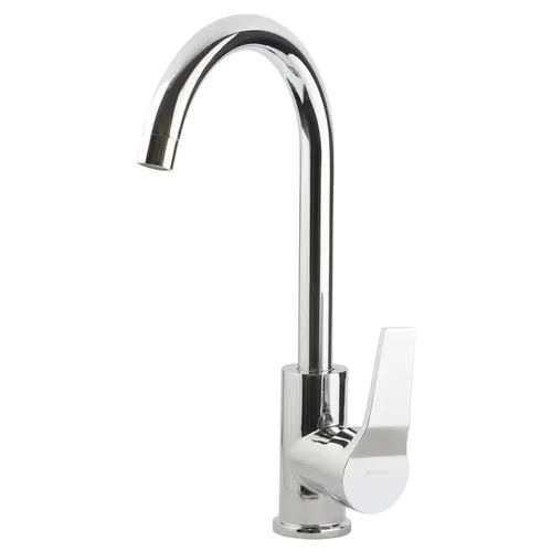 Смеситель s45 Ø40 для кухни излив высокий ухо на гайке AQUATICA (9745100) - PRORAB
