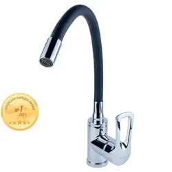 Смеситель ML Ø40 для кухни гусак силиконовый на гайке AQUATICA ML-4B544C (9746130) - PRORAB image-15