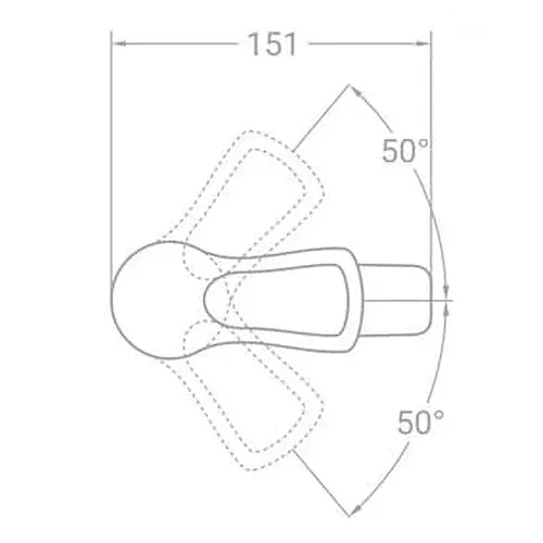 Смеситель s43 Ø40 для раковины на шпильке TAU SM-2A144C (9843000) - PRORAB image-4