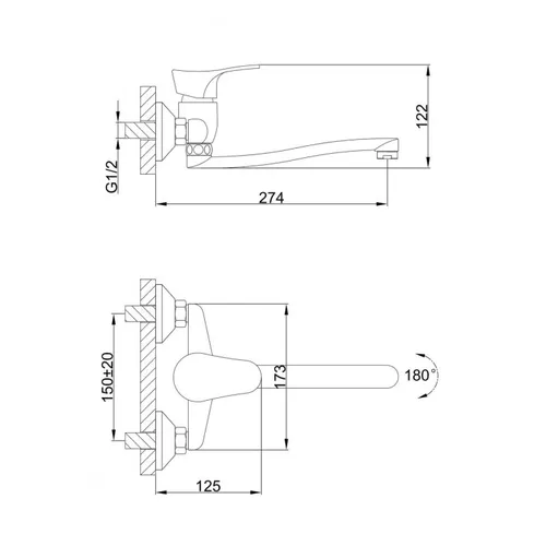 Смеситель FRAP F4614-В - PRORAB image-3