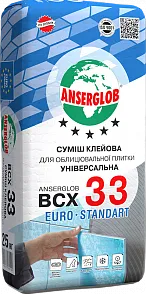 Клей для плитки ANSERGLOB ВСХ-33 25кг - PRORAB