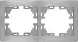 Рамка LEZARD Mira 2-я горизонтальная металл серая 701-1000-147 - PRORAB image-4