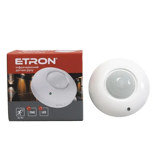 Датчик движения ETRON 1-ESP-356 1200W 360° белый - PRORAB