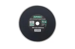 Диск алмазный по бетону APRO 230мм сплошной 830022 - PRORAB image-6