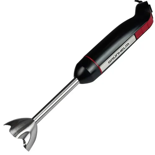 Блендерный набор GRUNHELM EBS-1280SB, 800-1200 Вт, 2 скорости с TURBO, чаша, стакан, венчик, металлическая насадка блендер, серый цвет - PRORAB image-1