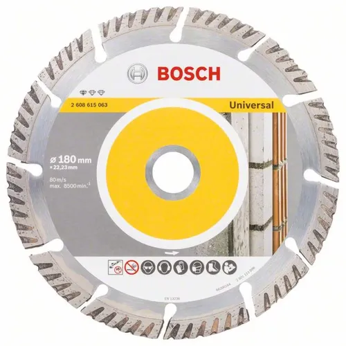Алмазный отрезной круг по армированному бетону Bosch PF Universal (180х22) (2608615063) - PRORAB