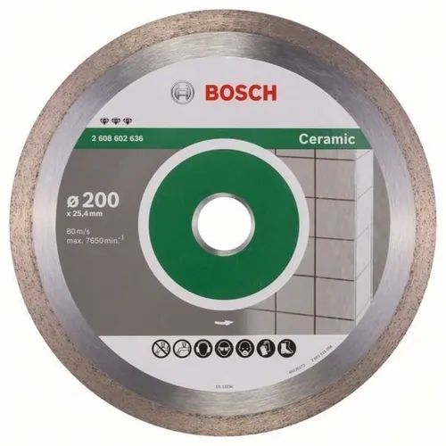 Bosch Круг алмазный отрезной Best For Ceramic 200х25,4 керамика - PRORAB