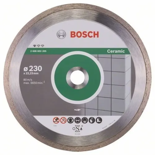 Bosch Круг алмазный отрезной PF Ceramic 230х22 керамика - PRORAB