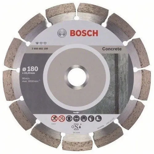 Алмазный отрезной круг по бетону Bosch PF Concrete (180х22.23) (2608602199) - PRORAB