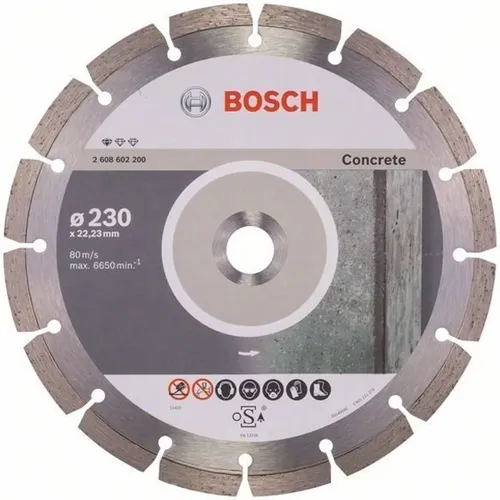 Алмазный отрезной круг по бетону Bosch PF Concrete (230-22.23) (2608603243) - PRORAB