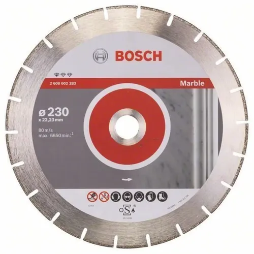 Алмазный отрезной круг по мрамору Bosch PF Marble (230х22.23) (2608602283) - PRORAB