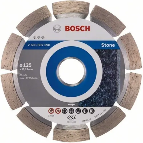 Алмазный отрезной круг по камню Bosch PF Stone (125х22.23) (2608603236) - PRORAB