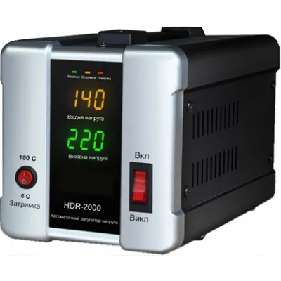 Стабилизатор напряжения FORTE HDR-2000 1200 Вт точность 8% - PRORAB