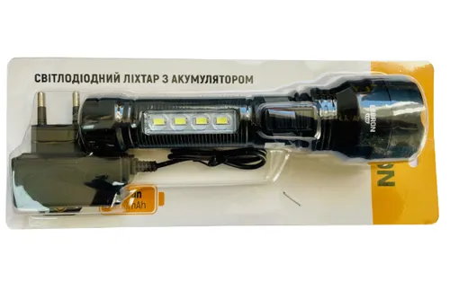 Фонарик аккумуляторный LEBRON L-HL-40.ABS.черный 2W+0,8W 1200mAh 15-15-40 - PRORAB image-1