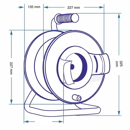 Удлинитель на катушке SVITTEX 2*1,5 30м с термозащитой оранжевый. SV-005-0 - PRORAB image-3