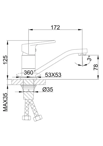 Смеситель FRAP F4546 - PRORAB image-2