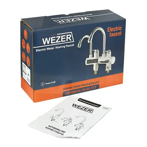Смеситель-водонагреватель WEZER SDR-А15Т (3,0 кВт + датчик. темп.) - PRORAB image-2