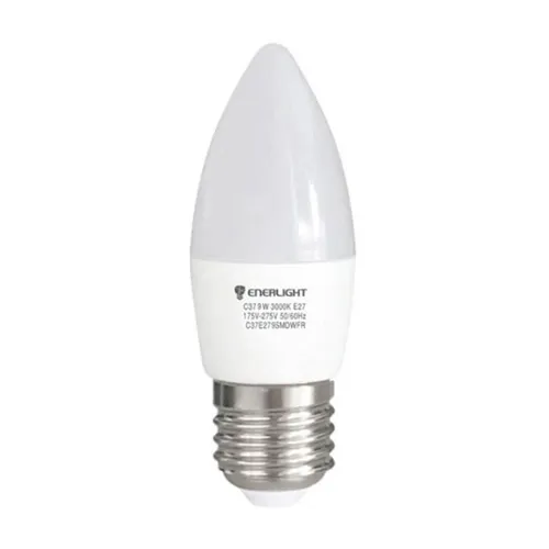 Лампа LED ENERLIGHT E27 9Вт C37 4100К - PRORAB image-1