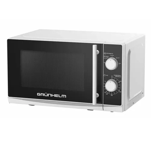 Микроволновая печь GRUNHELM 20MX730-W (белая) 20л, 800 Вт, механическая - PRORAB