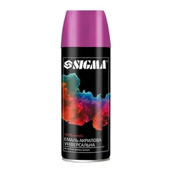 Эмаль аэрозольная акриловая 400мл RAL 4003 розовый глянец SIGMA (2736901) - PRORAB