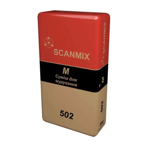 Клей для газоблока SCANMIX M 502 25кг - PRORAB