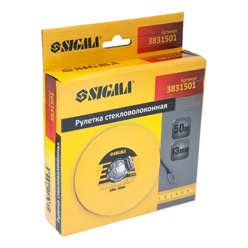 Рулетка Sigma 50м стекловолокно 3831501 - PRORAB image-3