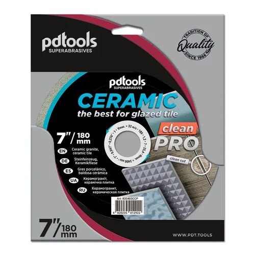 Диск алмазный PDtools CLEAN EDGE 125 1.8 25 22.2 - PRORAB image-1