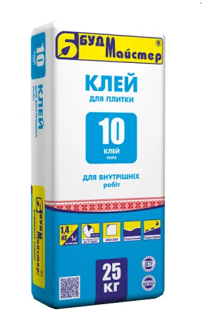 Клей для плитки БУДМАСТЕР Клей-10 25кг - PRORAB