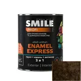 Краска молотковая 3 в 1 SMILE EXPRESS 2,0л темно-коричневая - PRORAB image-2