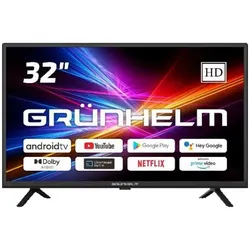 Телевизор 32H300-GA11V" T2 SMART TV，G7W， Google android 11.0, цветная коробка, vioce RC，(GRUNHELM) - PRORAB image-2